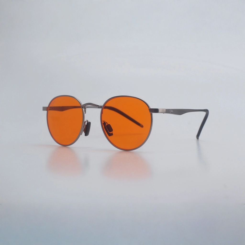 SunDown Lucia Blue Blocking Glasses - Silver