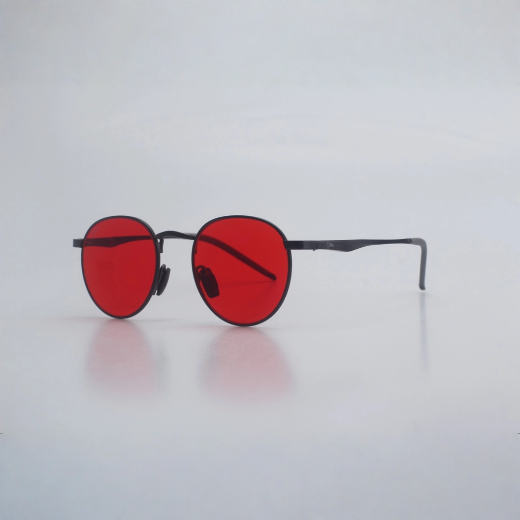NightFall Lucia Blue Blocking Glasses - Black