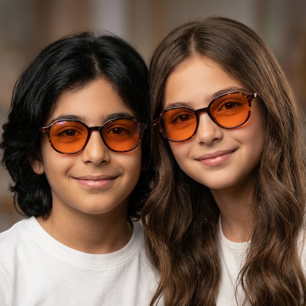SunDown Nova Kid's Blue Blocking Glasses - Tortoise