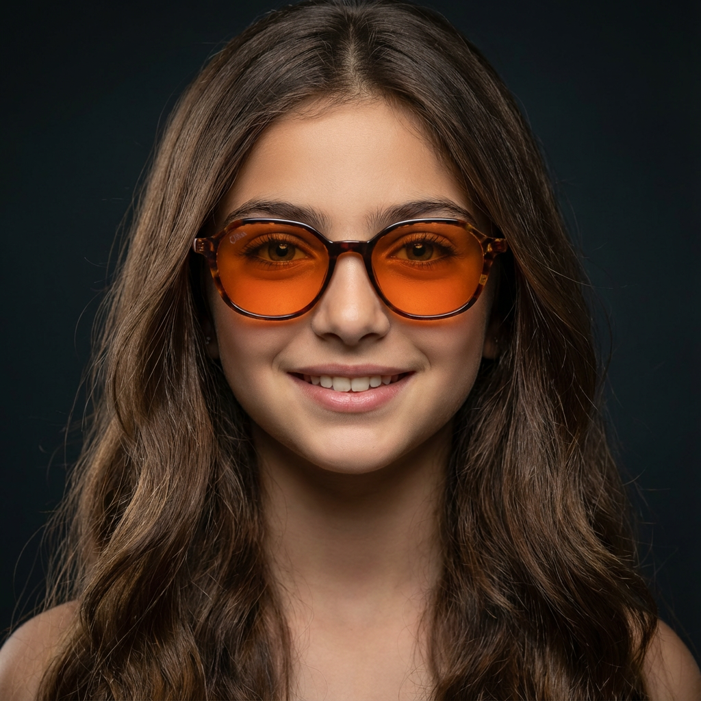 SunDown Nova Kid's Blue Blocking Glasses - Tortoise