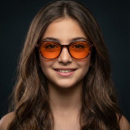 SunDown Nova Kid's Blue Blocking Glasses - Tortoise