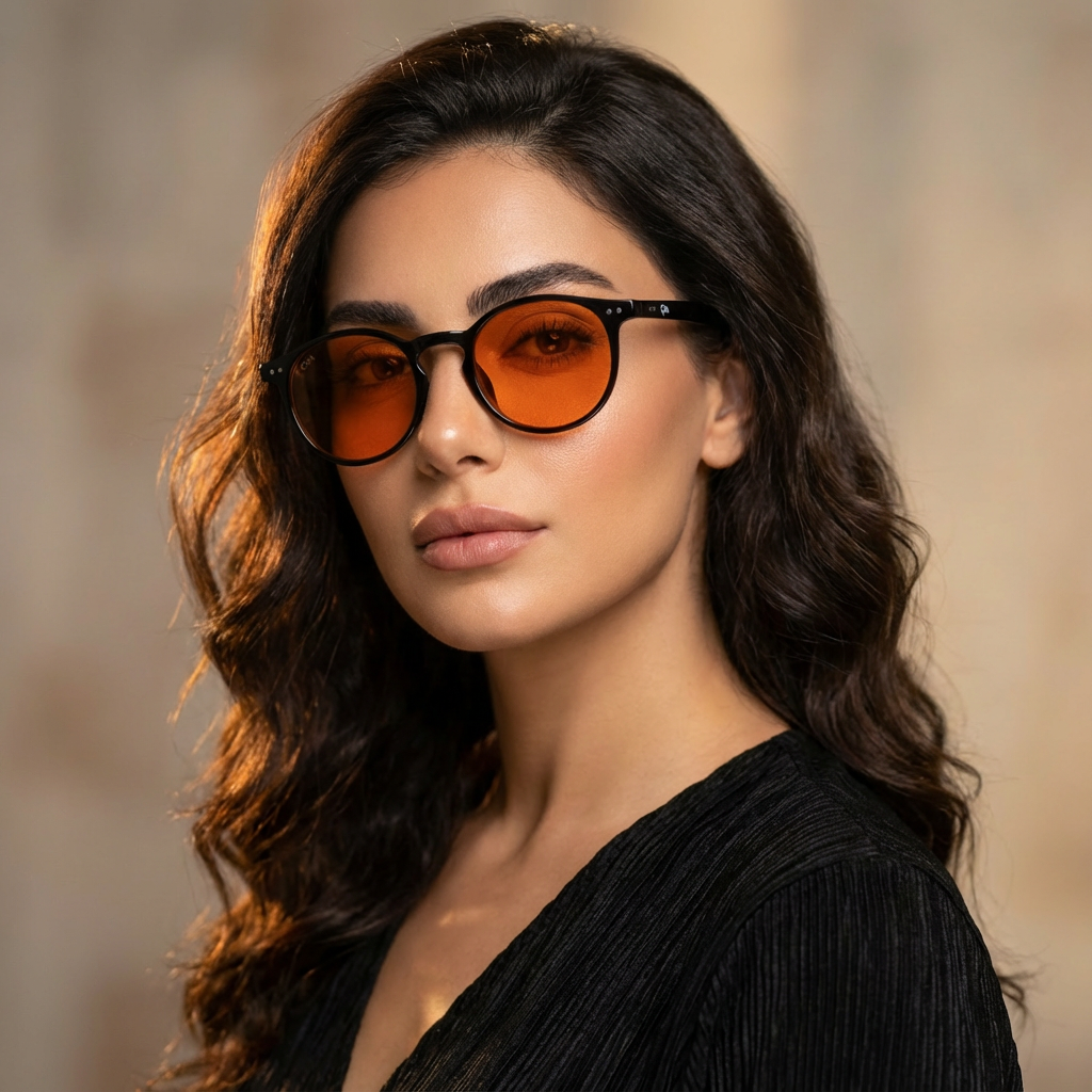 SunDown Luna Blue Blocking Glasses - Black