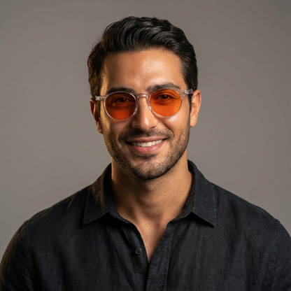 SunDown Luna Blue Blocking Glasses - Transperant
