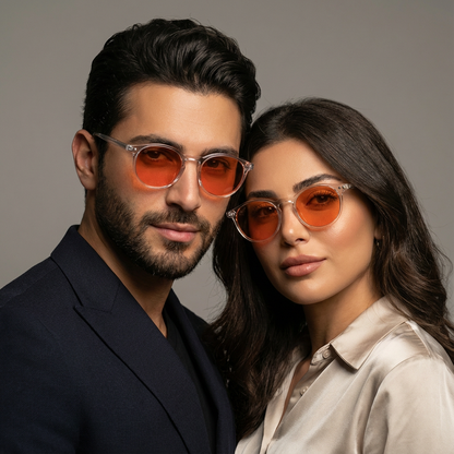 SunDown Luna Blue Blocking Glasses - Transperant