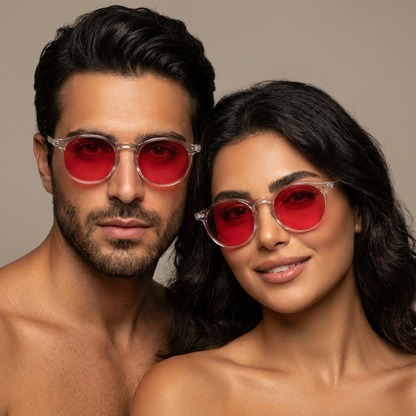 NighFall Luna Blue Blocking Glasses - Transperant