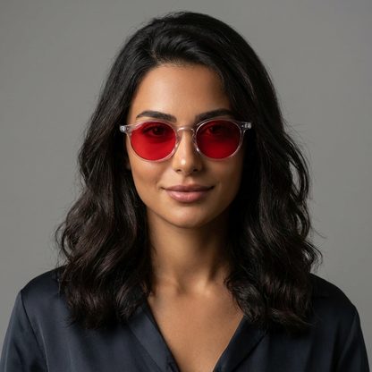 NighFall Luna Blue Blocking Glasses - Transperant