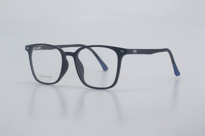 ORA Charge Square Clip On Blue Blocking Glasses - Black Frame