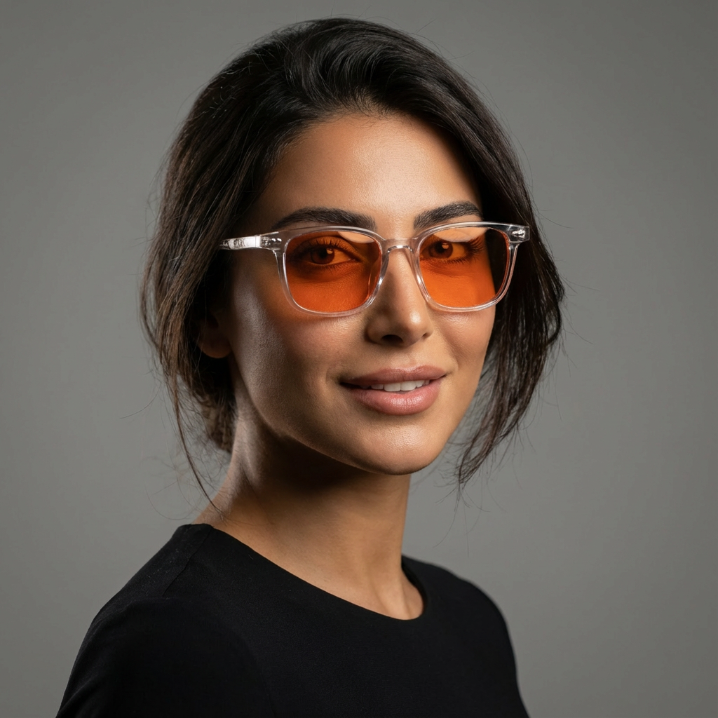 SunDown Solene Blue Blocking Glasses - Transperant