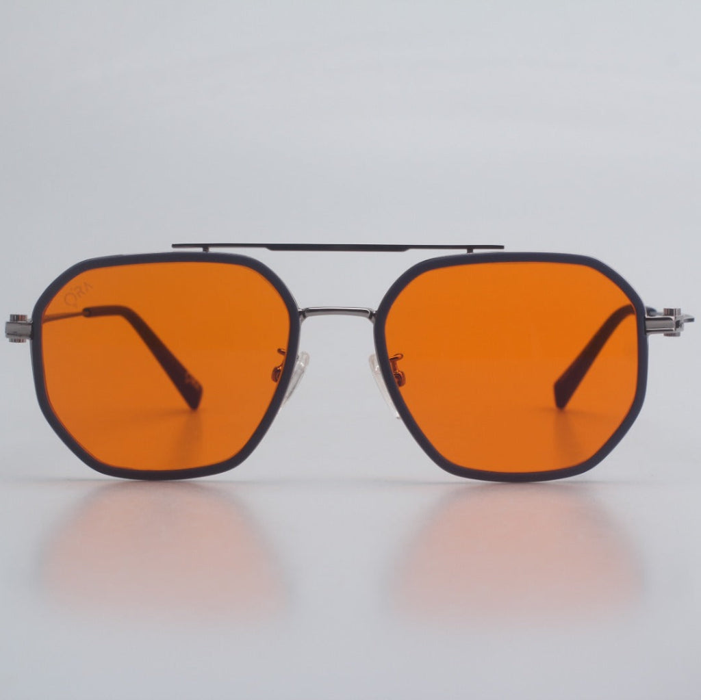 SunDown Eloria Blue Blocking Glasses - Silver Blue