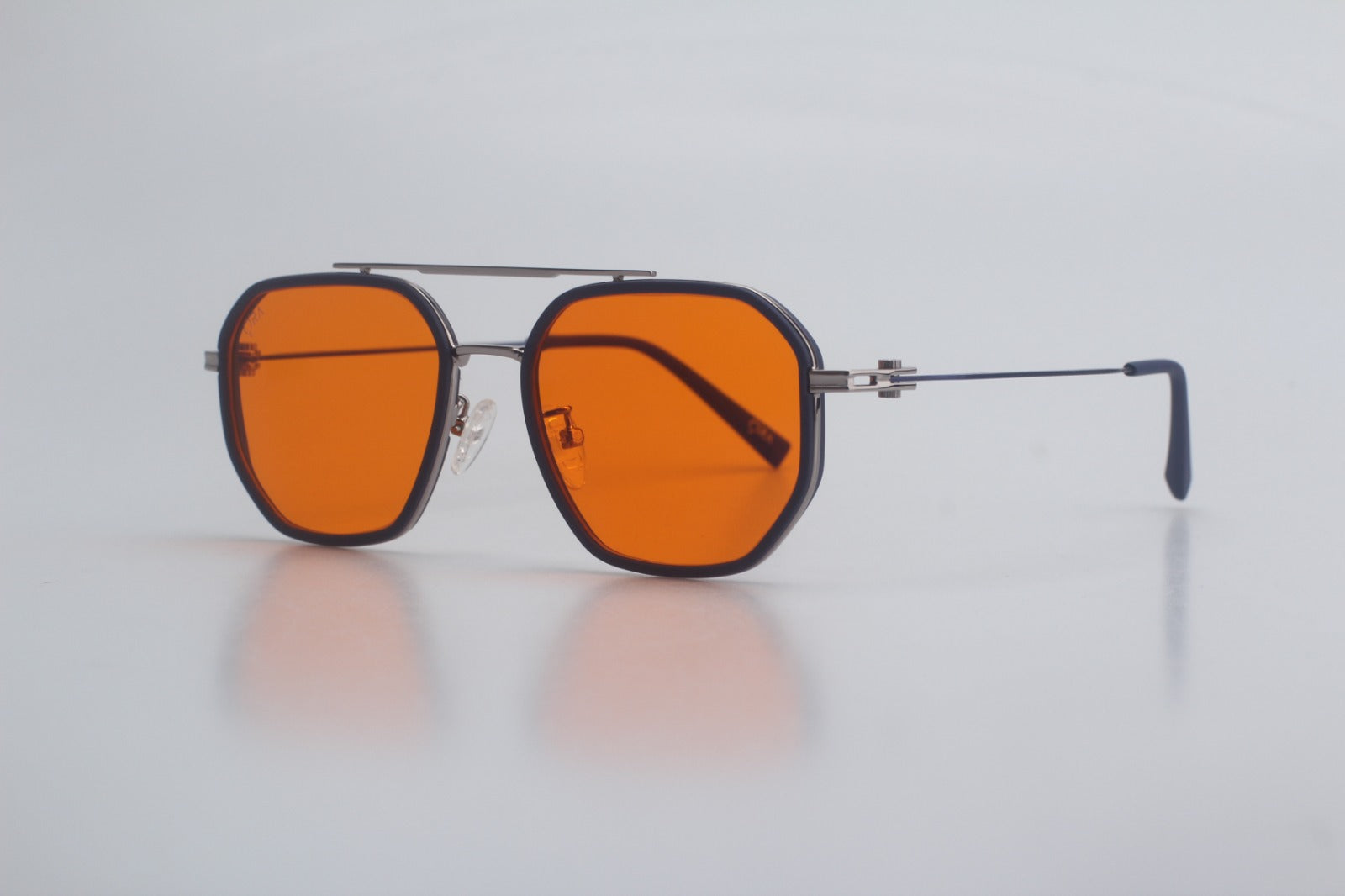 SunDown Eloria Blue Blocking Glasses - Silver Blue