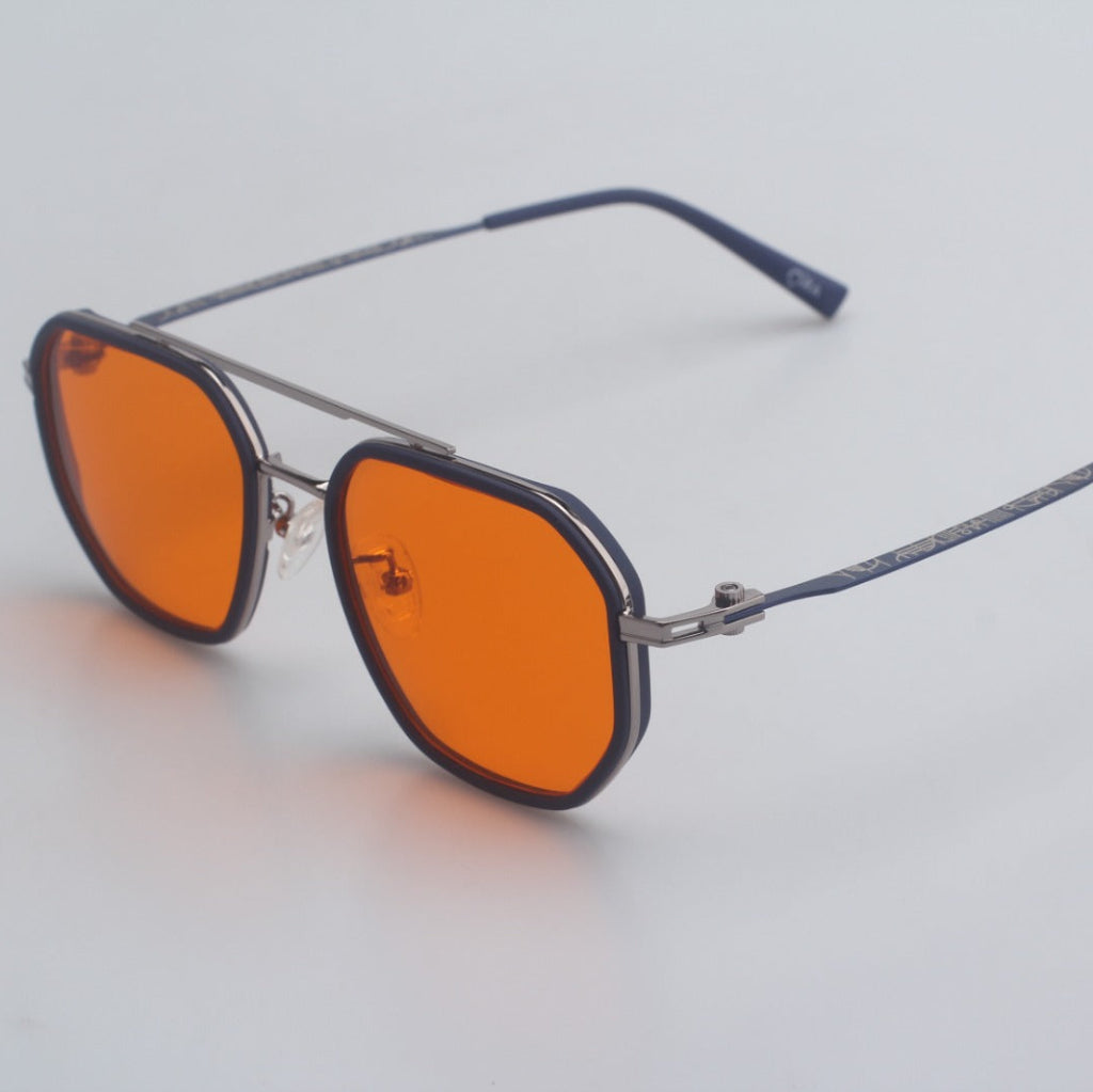 SunDown Eloria Blue Blocking Glasses - Silver Blue