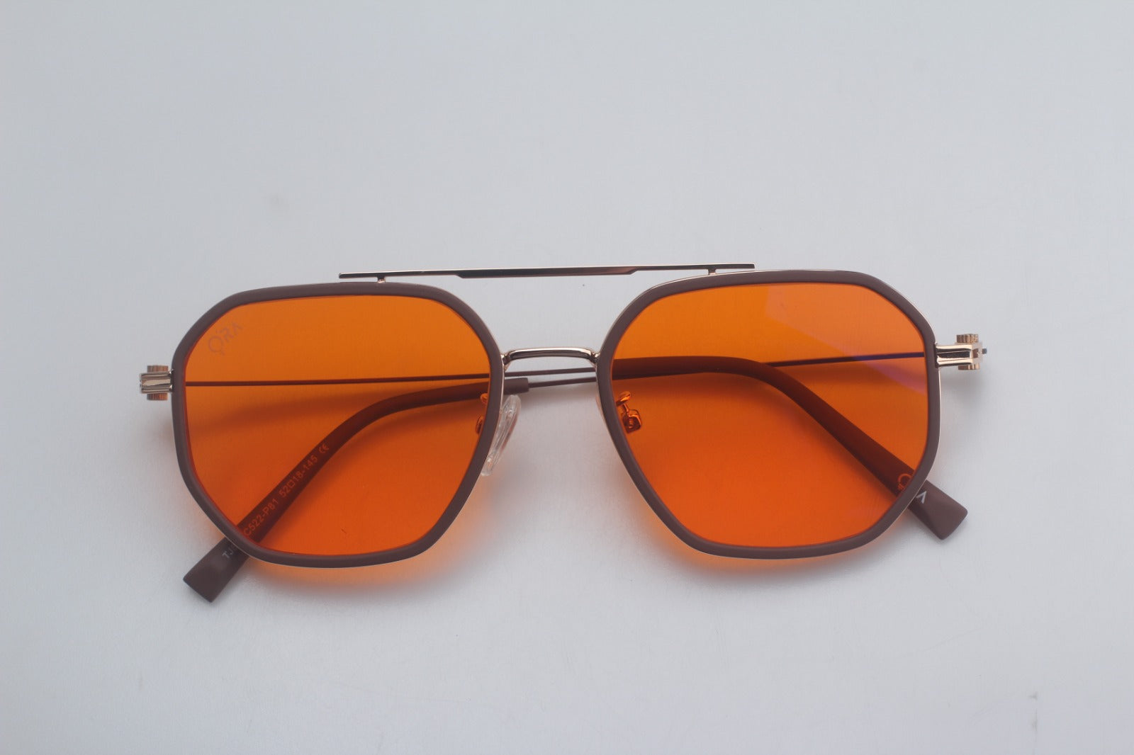 SunDown Eloria Blue Blocking Glasses - Gold Brown