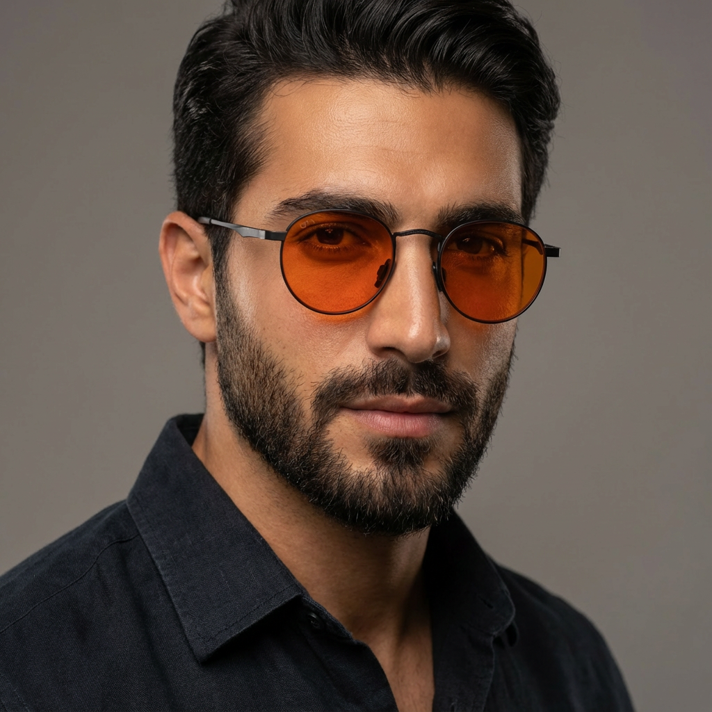 SunDown Lucia Blue Blocking Glasses - Black