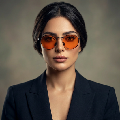 SunDown Lucia Blue Blocking Glasses - Black