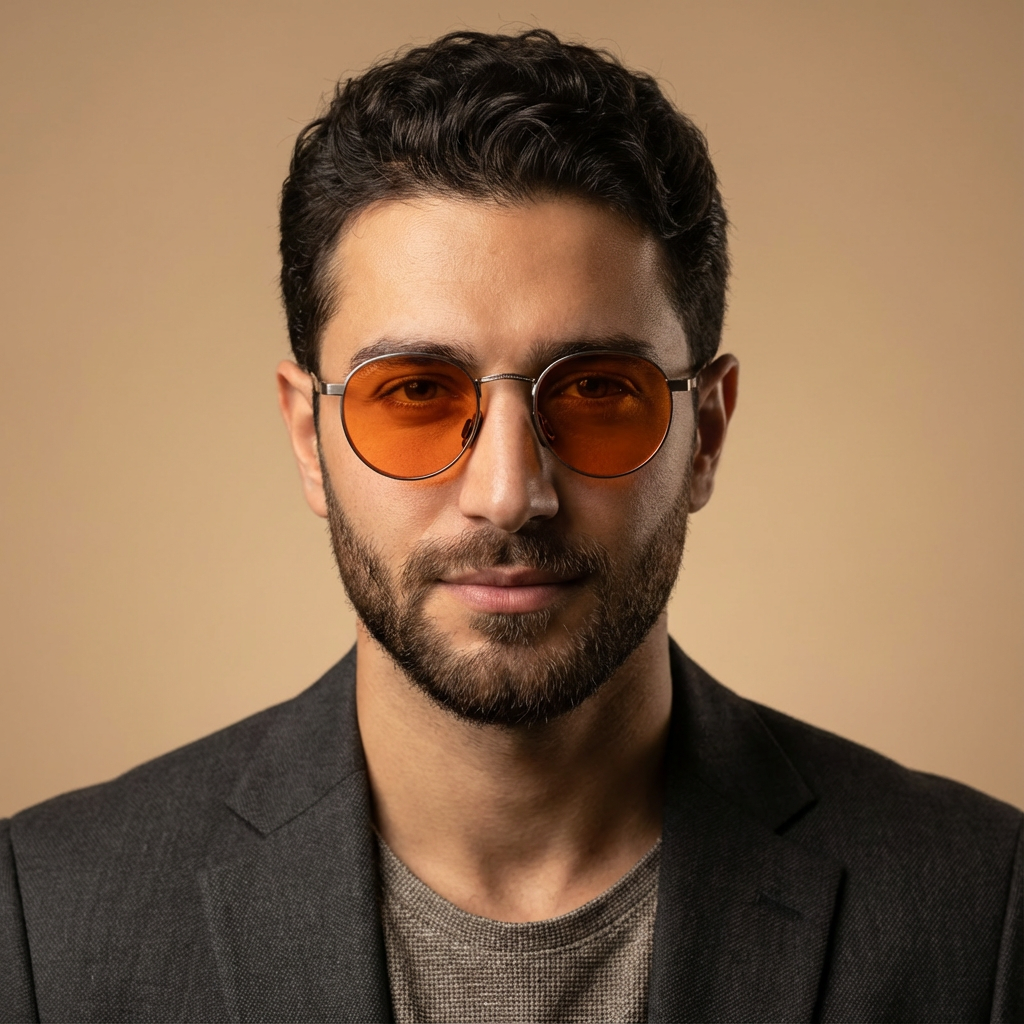 SunDown Lucia Blue Blocking Glasses - Silver