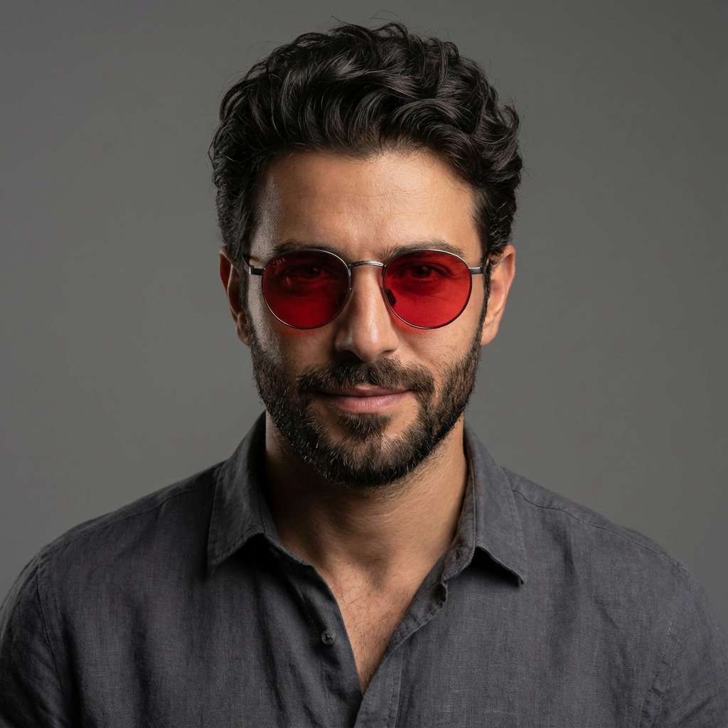 NightFall Lucia Blue Blocking Glasses - Silver