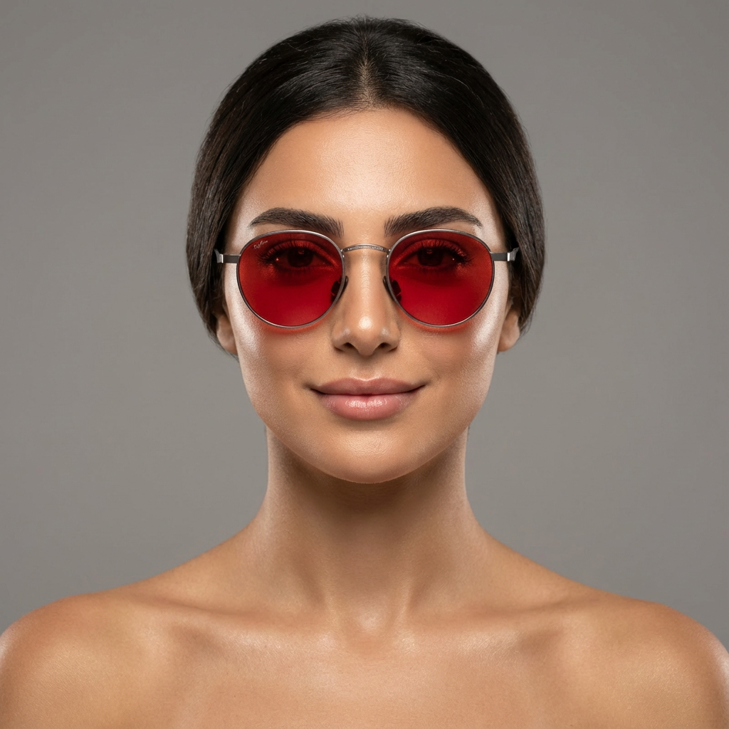 NightFall Lucia Blue Blocking Glasses - Silver