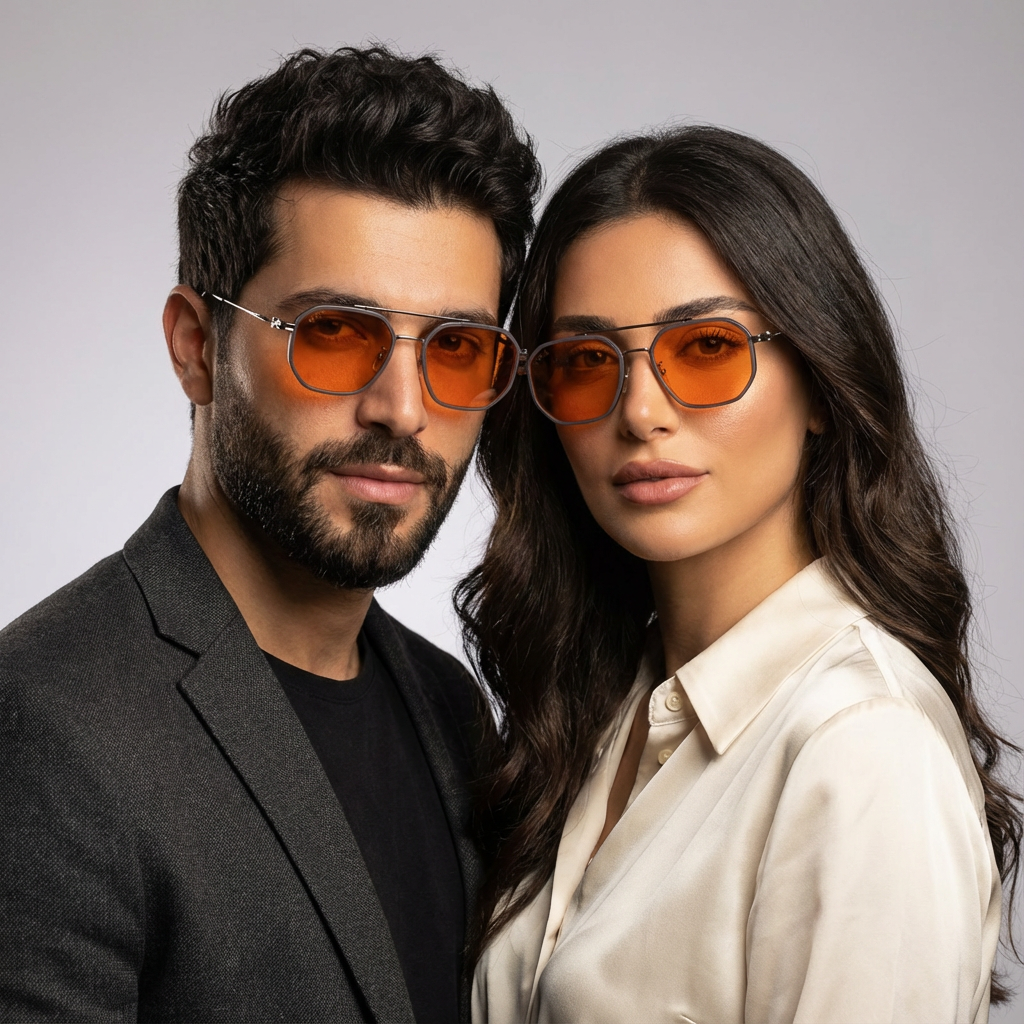 SunDown Eloria Blue Blocking Glasses - Silver Blue